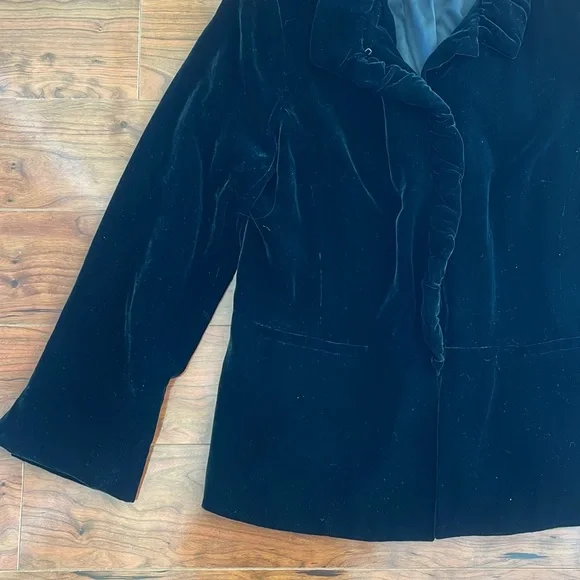 Lafayette 148 Black Silk Blend Jacket Coat - Picture 6 of 10